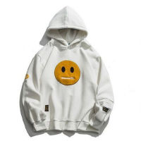 กระเป๋าซิปหน้ายิ้มแผงขนสัตว์ Hooded Sweatshirt Street Dress ผู้ชาย Hip Hop Casual Pullover Hooded Men S Top