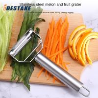 2 In 1 Stainless Steel Multifunctional Vegetable Peeler and Grater Potato Carrot Onion Shredder Fruit Home Kitchen Bar Tools Graters  Peelers Slicers