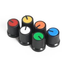 30PCS WH148 AG3 Potentiometer Knob Cap 15*15MM Plastic Knobs Kit White/blue/green/orange/red/yellow 6value*5PCS=30PCS