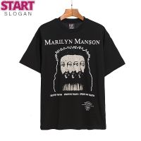 START  T-shirt  Marilyn Manson Fashion printed cotton unisex T-shirt short sleeve