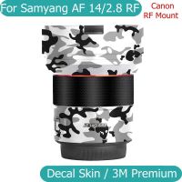 ฟิล์มห่อไวนิล F2.8 Samyang AF 14มม. สติ๊กเกอร์ติดบนตัวเครื่อง RF สติกเกอร์ป้องกันร่างกายเลนส์กล้องถ่ายรูปฟิล์มป้องกัน14 2.8 AF14/AF14 2.8RF