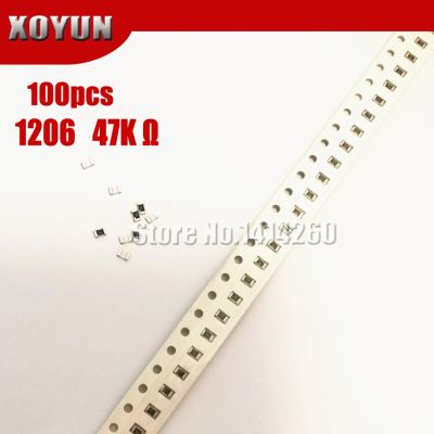 100PCS 1206 SMD Resistor 1% 47K ohm chip resistor 0.25W 1/4W 473