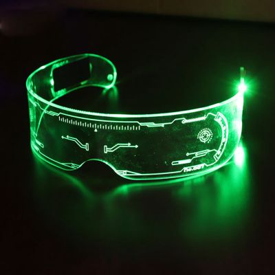 LED Luminous Sunglasses Vintage Punk Goggles Men Women Fashion Party Colorful Light Up Glasses Shades UV400 Christmas gifts