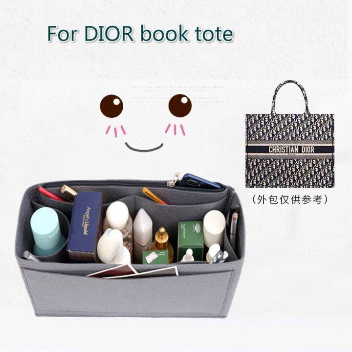 Bag For DIOR Book Tote Felt Customize Insert Bag Multi