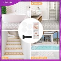 CHIZH 40Pcs ไม่ลื่นหลุด สติกเกอร์กันลื่น เพวา รูปทรงกลม สติกเกอร์อาบน้ำฝักบัว ง่ายๆ โปร่งใสโปร่งใส สติกเกอร์อ่างอาบน้ำ อ่างอาบน้ำอ่างอาบน้ำ