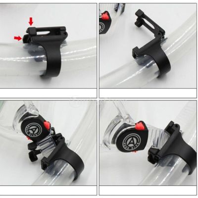 ；。‘【； Plastic Clip Snorkel  Keeper Holder Retainer For Scuba Diving Silicone Snorkel Buckle  Buckle Silicone Tube Buckle