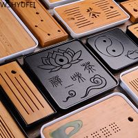 WSHYUFEI China Bamboo Tray Tea Tray fruit dish Drainage Water Storage Table Tea Tea ceremony etiquette TeaAccessories