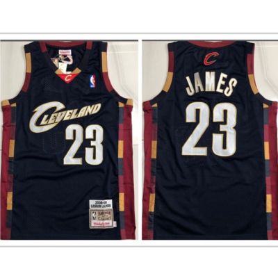 2008nba Cleveland Cavaliers No. เสื้อกีฬาบาสเก็ตบอล ลายทีม Lebron James Jersey 23 สีน้ําเงินเข้ม