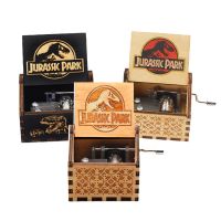 Wooden Music Box Elegant Antique Carving Jurassic World Happy Birthday Christmas Gift Handmade Music Box