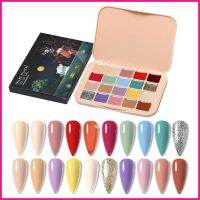 ชุดจานสีเจลทาเล็บ 20 สี สําหรับผู้เริ่มต้นทําเล็บ