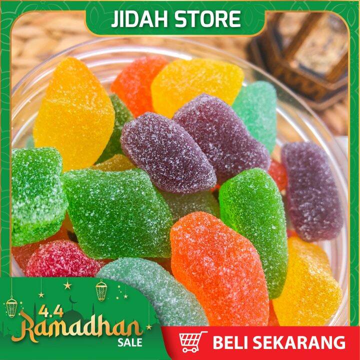 Permen Jelly Rasa Buah Manis Permen Jelly Waisun Mixed Pastilles Good Quality Mixed Fruit Jelly