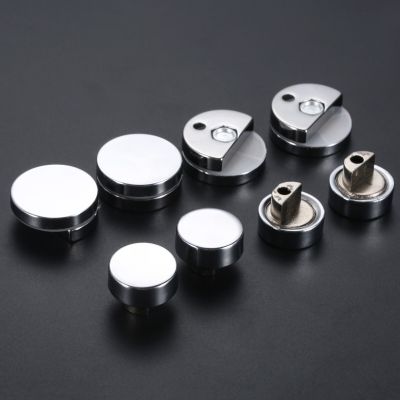 4pcs 20/27mm Round Glass Clamp Mirror Fixing Clips Holder Zinc Alloy Bathroom Toilet Home Hardware Accessories Clamps