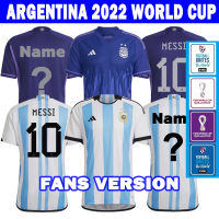 Argentina Jersey 2022 Football Jersey Custom Name 22 23 National Team Soccer Jersi Shirt Home Away