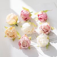 【hot】▤  10Pcs Silk Buds Wedding Wreaths Decorations for Diy Fake Artificial Flowers