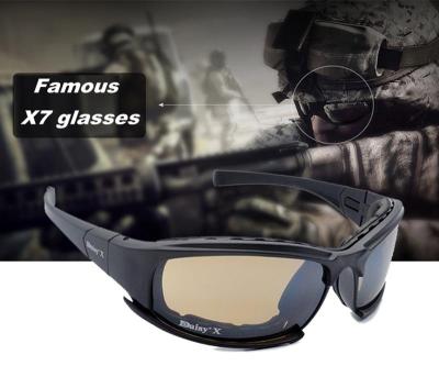 4ชุดเลนส์แว่นตาทหารทหารแว่นตากันแดดผู้ชายกีฬากลางแจ้งสงครามเกมยุทธวิธี (พร้อมสต็อก)