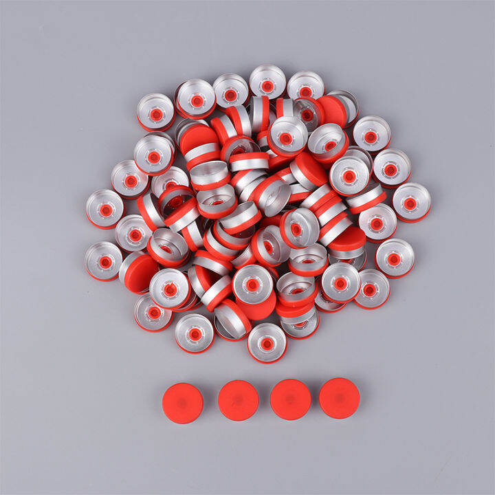 SNA 100 PCS Medical Vial Cap Aluminum Cap Medical Bottle Cap OD 20mm