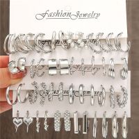 【YF】♦◊  Color Twist Hoop Earrings Set Brincos Hoops Metal for 2023 Jewerly