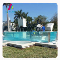 Acrylic transparent clear swimming pool &amp; accessories 100mm acrylic glass sheet for outdoor swimming pools