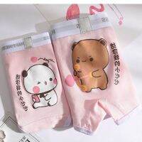 COD DSGERTRYTYIIO Confession gift cute underwear couple suit cotton cartoon briefs womens low waist mens flat pants表白礼物可爱内裤情侣套装纯棉质卡通三角裤女士低腰男士平角裤头7.3