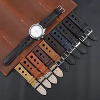 Onthelevel Leather Watchband 18mm 20mm 22mm 24mm Black Brown Coffee Racing Strap Handmade Stitching Quick Release Watch Strap Straps