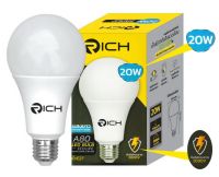 หลอดไฟ LED A80 20w. RICH ขั้ว E27 ECO LIFE แสงขาว (Daylight)