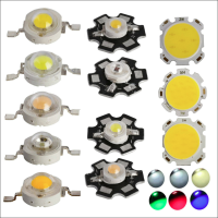 ชิปไฟ LED 7W 5W 3W 1W LED COB Chip 110V 220V กำลังไฟสูงชิปลูกปัดแผ่นเรืองแสง LED พร้อมไฟสีขาวลูกปัดพลังงานสูง