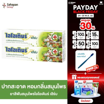 IODERM ยาสีฟันสมุนไพร ไอโอเดิมร์ เฮิร์บ IODERM HERB ขนาด 160 กรัม แพค 2 กล่อง