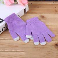 Female Gloves Full Finger Knitted Gloves Soft Touch Screen 1pair Fabric Hot Nice