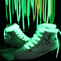 2Pcs Luminous Shoelaces สำหรับรองเท้าผ้าใบเด็กผู้ชายผู้หญิงกีฬารองเท้า Laces Glow In The Dark Night Shoestrings สะท้อนแสง Shoelaces