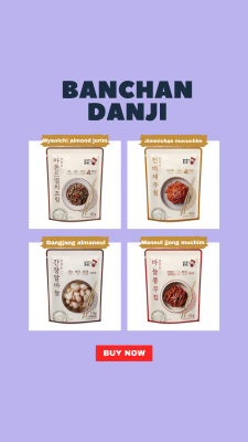 เครื่องเคียงอาหารเกาหลี banchan danji  반찬 단지 4 เเบบ