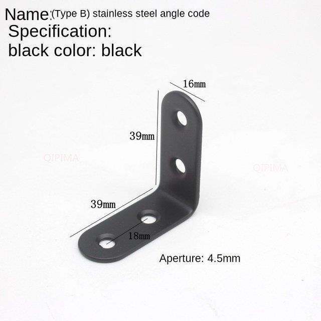 1pcs-right-angle-corners-brace-furniture-hardware-stainless-steel-supporting-black-l-shaped-brackets-with-screws-fixing