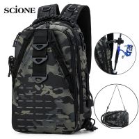 Men Chest Fishing Bag Camping Backpack Military Tactical Shoulder Sling Bags Travel Molle Outdoor Hiking Bag Climbing XA839 WA