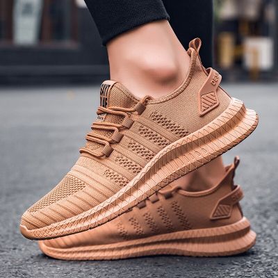 New Men Casual Shoes Breathable Mesh Sneakers Comfortable Walking Footwear Male Running Sport Shoes Lace Up Walking Shoe