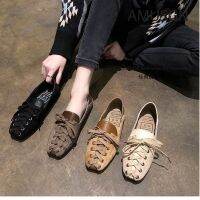 ℗☑✥ xing lu nan 2019 fall new Korean version of bean shoes shallow flat sole casual shoes