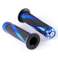 【Cod】 Ebrahim Auto 7/8 22mm Moto รถจักรยานยนต์ Handle Grips โลหะและยาง Racing Handlebar Grip สำหรับ KTM Honda Yamaha Suzuki Ducati