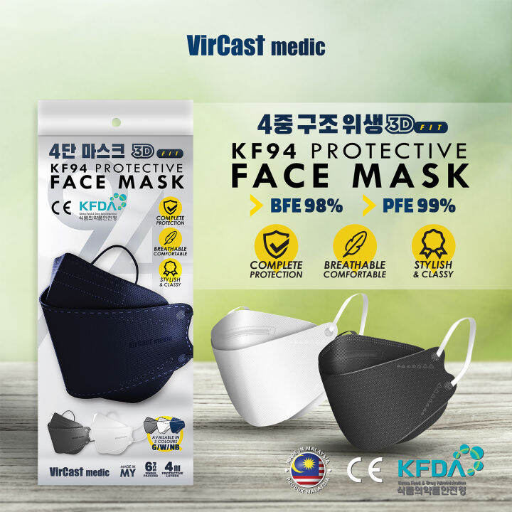 VIRCAST MEDICADULT // KID KF94 3D Fit Protective Medical Face Mask 1