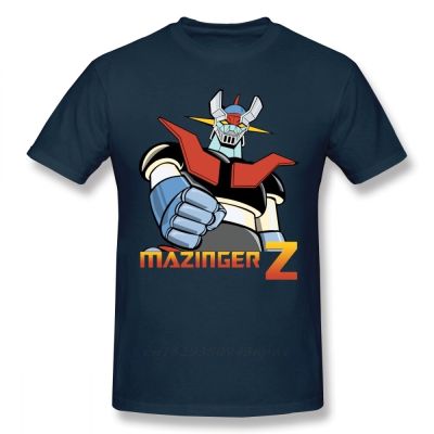 Cool Mazinger Z Robot T Shirt For Man New Short Sleeve Anime Neck High Shirt Street Vaporwave Fashion Clothing Gildan