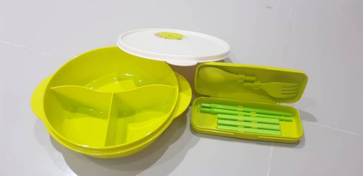 tupperware-จานเสริฟ์คริสตัลเวฟกลาง