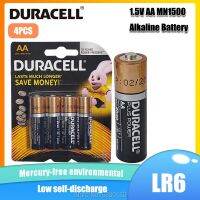 【】 Vantime Store AA อัลคาไลน์ DURACELL 1.5V ของแท้4ชิ้น LR6ใช้สำหรับของเล่นผลิตภัณฑ์ระยะไกลและอื่นๆแบบแห้ง