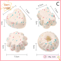 แกรี่ลิเดียถาดโดนัทคัพเค้กมัฟฟิน4ชิ้นถ้วยอบขนมแม่พิมพ์ซิลิโคนการตกแต่ง DIY เครื่องมือทำขนมอบในครัว