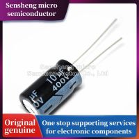 100  New 10pcs/lot Higt quality 400V10UF 10x17mm 10UF 400V 10x17 Electrolytic capacitor