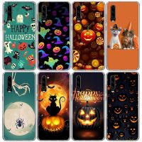 Halloween happy Holiday Cat pumpkin Soft Silicone Phone Case For Huawei P30 P40 P50 P20 P10 Lite Mate 40 30 20 10 Pro Pattern Co Electrical Safety