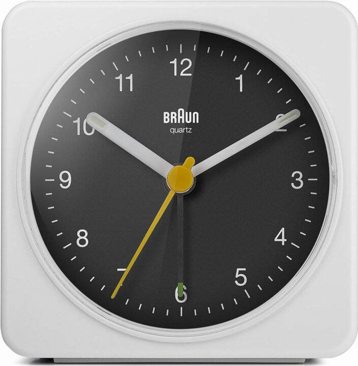 Braun Classic Analogue Alarm Clock with Snooze and Light, Quiet Quartz