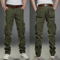 [Free ship] Overalls mens fleece and thick work clothes loose wide-leg casual trousers wear-resistant