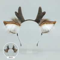 Animal Ear Hair Hoop Antler Horn Hair Hoop Simulation Ear Hair Hoop Headband Plush Hair Hoop Cartoon Hair Hoop