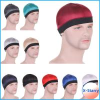 X-STARRY อีลาสติก หมวก durag ผู้ชาย สีทึบทึบ ระบายอากาศได้ระบายอากาศ หมวก durag หลากสี ของใหม่ หลากสี หมวกลายคลื่น สำหรับผู้ชาย