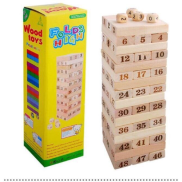 Trò Chơi Rút Gỗ Nhỏ 54 Thanh - Nguyên bộ đồ chơi rút gỗ giá rẻ. Đồ chơi