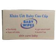 Giá Sỉ 1 thùng khăn giấy ướt em bé baby wiper 80gr  50 cục - An toàn cho bé