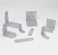 ❦┅ 180 degrees Stainless Steel Straight Corner Code Hardware Corner Brackets Flat Fixed Bracket Connector Furniture Accessories