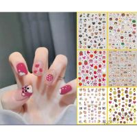 【hot sale】 ✽☒▤ B50 Childrens nail stickers Koki strawberry bear nail enhancement decals cartoon pet nail enhancement bear stickers ugly duckling